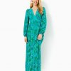 Wexlee LS Printed Maxi Dress